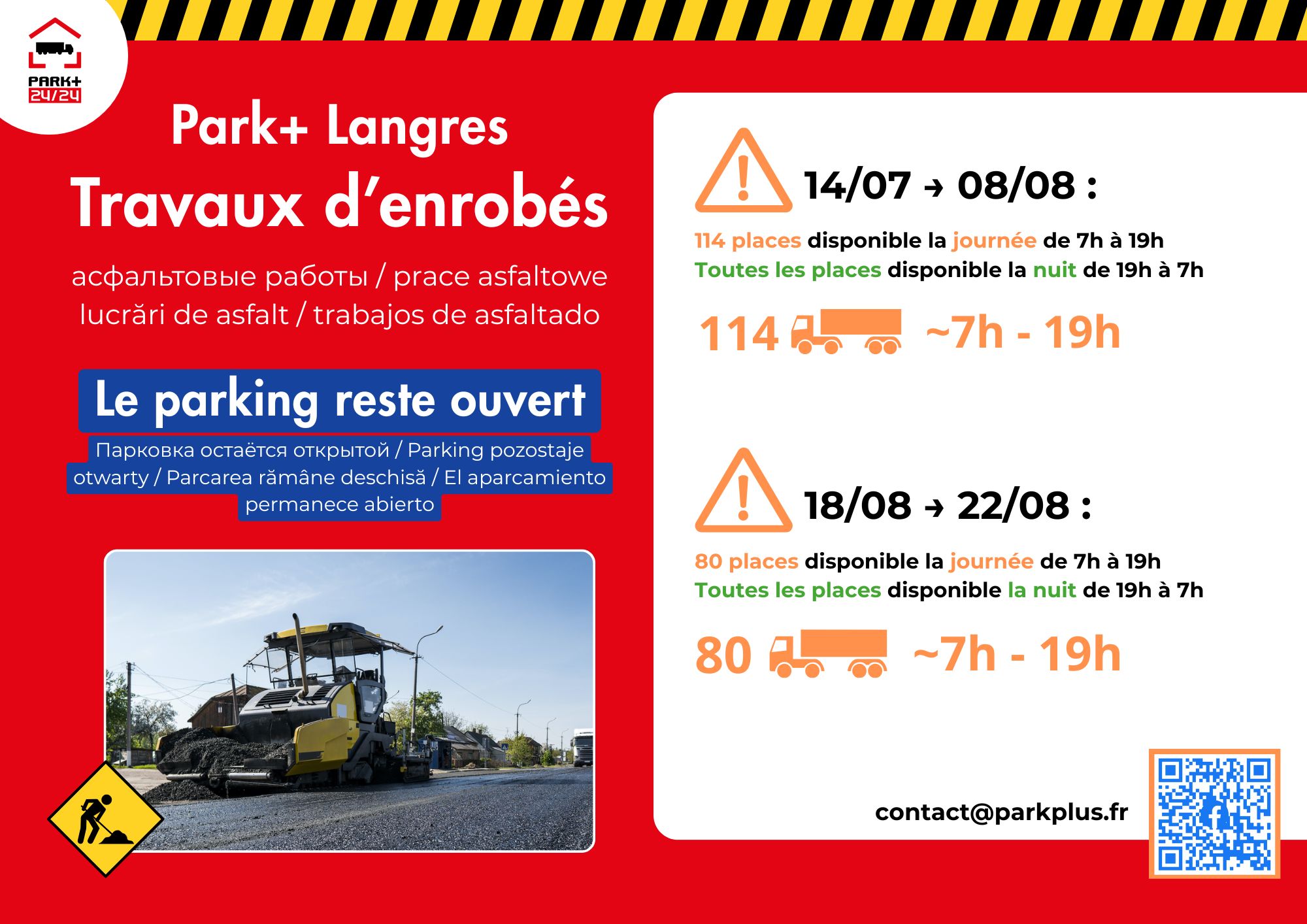 FR_Affiche restriction places Langres FR_Affiche restriction places Langres