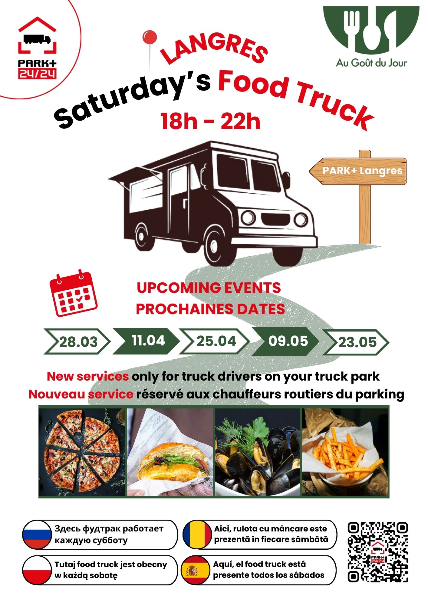 Foodtruck Mars Avril Mai
